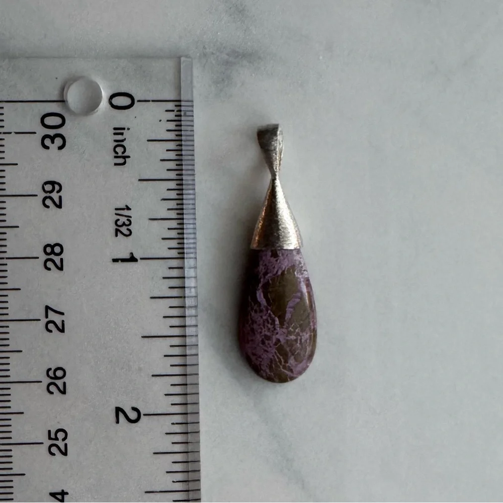 NWOT Sundance Moonshadow Canyon Pendant, Purpurite, Sterling Silver